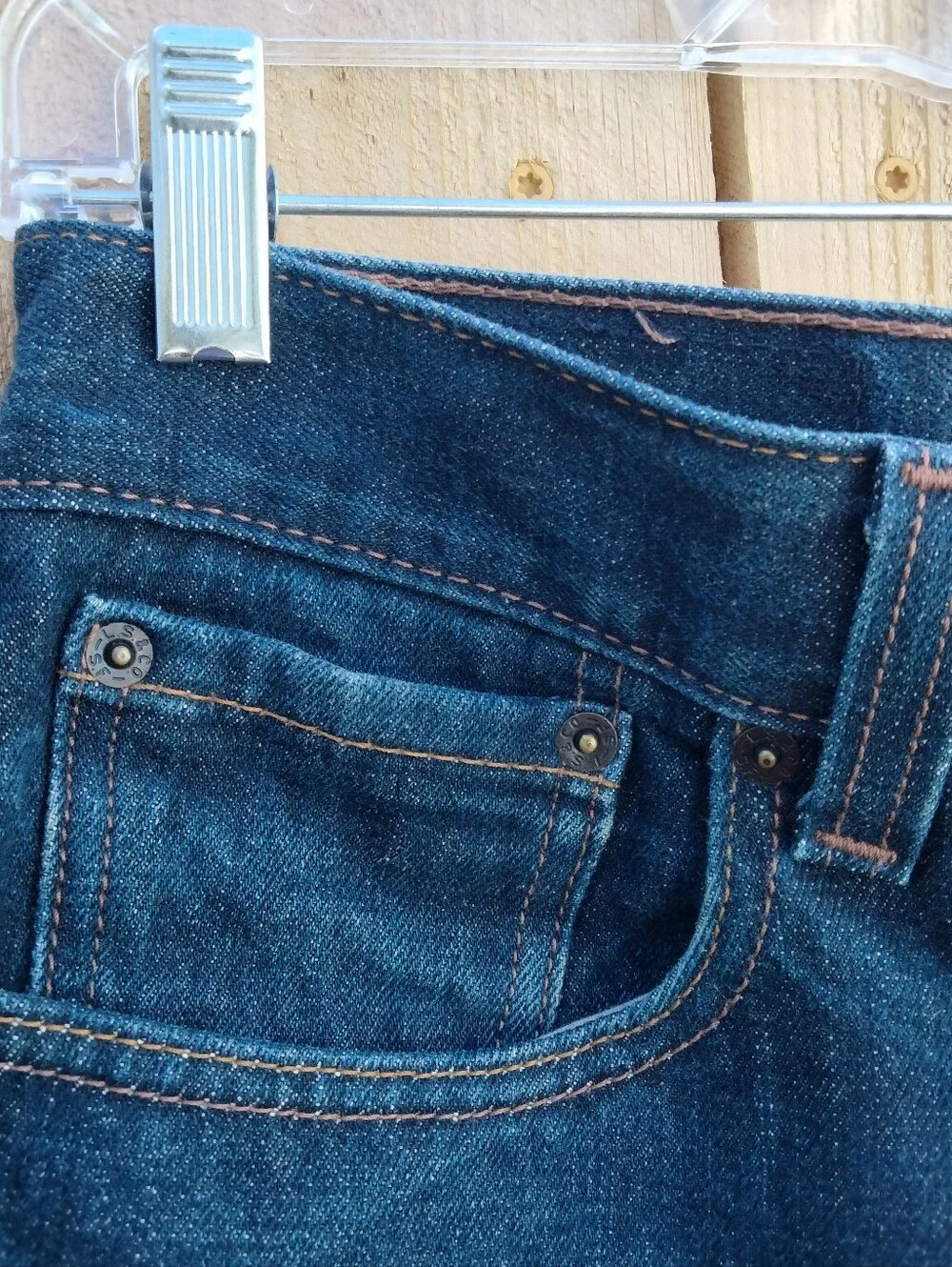 Levi's Men's Skinny 511 Straight Jeans in Dark Blue Wash Size W33 L32
